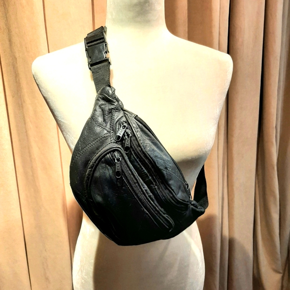 Leather fanny pack